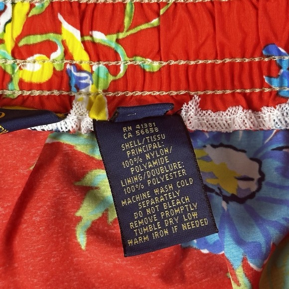 Polo Ralph Lauren Swim Trunks Mens 2XL 6"‎ Swimwear Floral Aloha Hawaiian Shorts - Picture 10 of 15